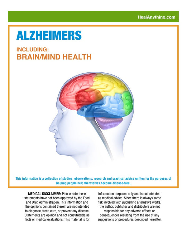 ALZHEIMERS: Brain/Mind Health (63 page e-booklet)