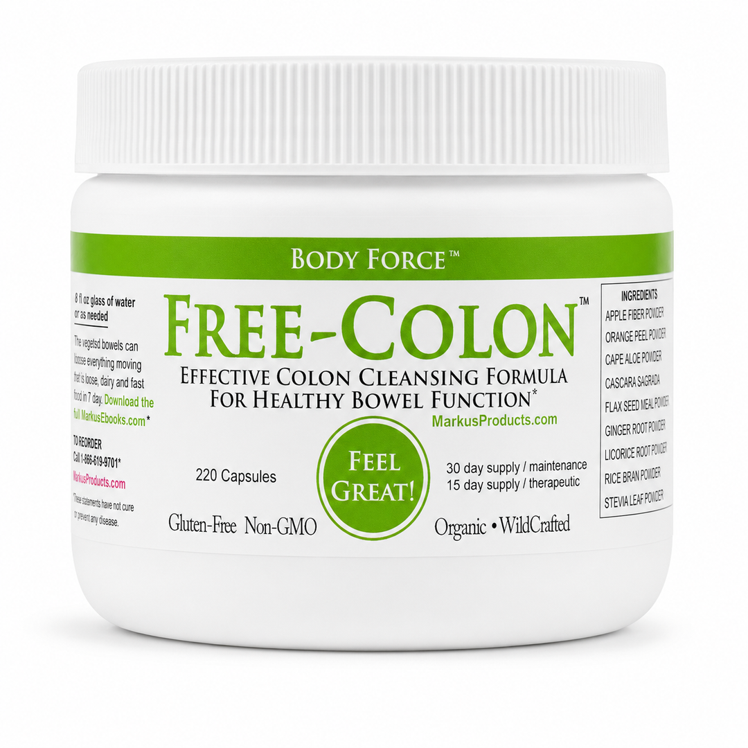 Free-Colon capsules, front