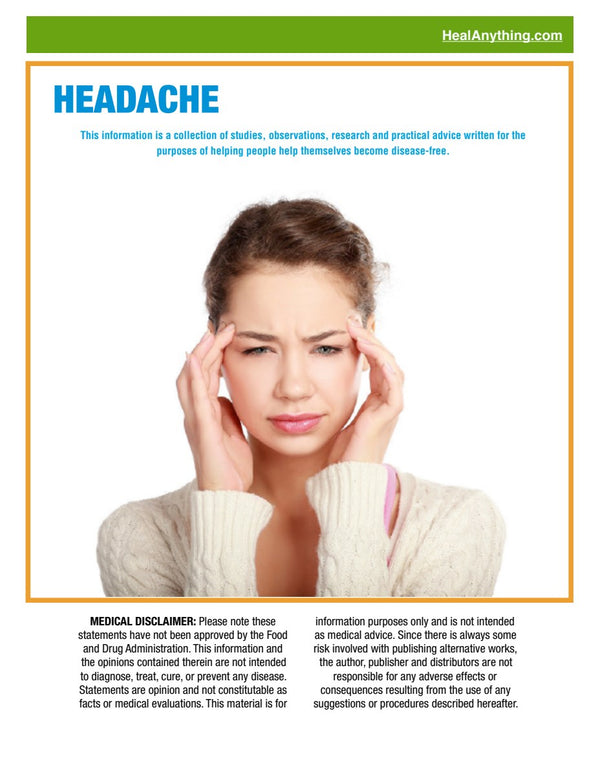 HEADACHES/MIGRAINES (30 page e-booklet)
