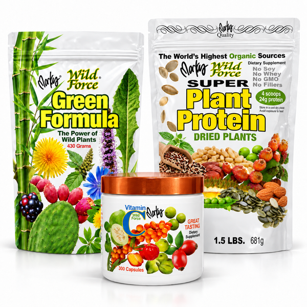 Protein, Greens, and Vitamin C Set, everything in the set