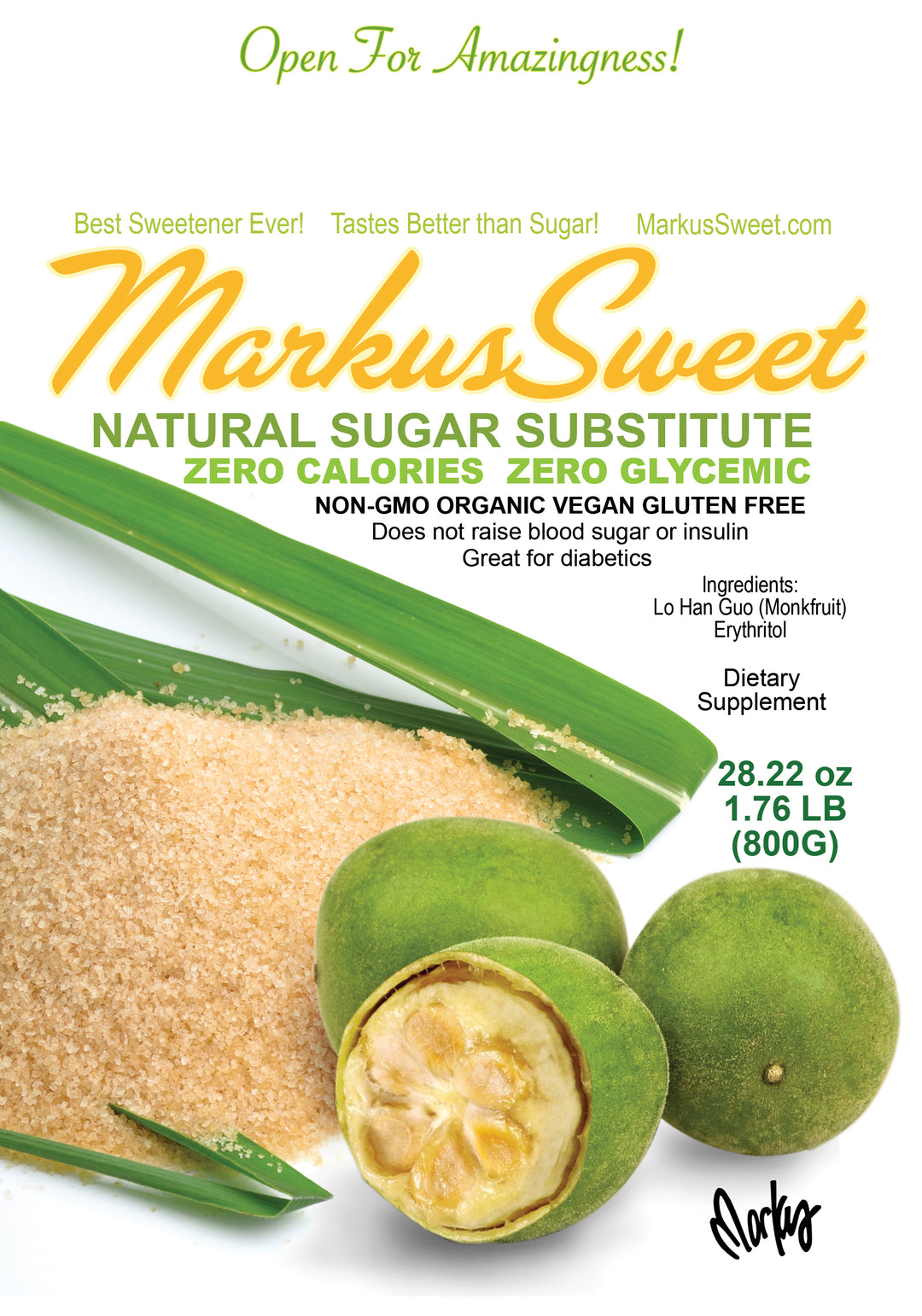 Markus Sweet, front label